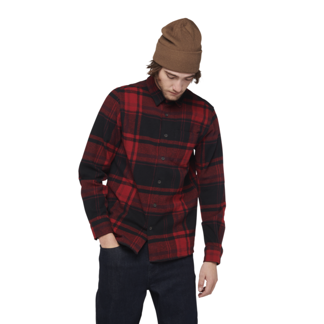 Black Diamond Project Flannel drvarska srajca moški, red rock-black plaid