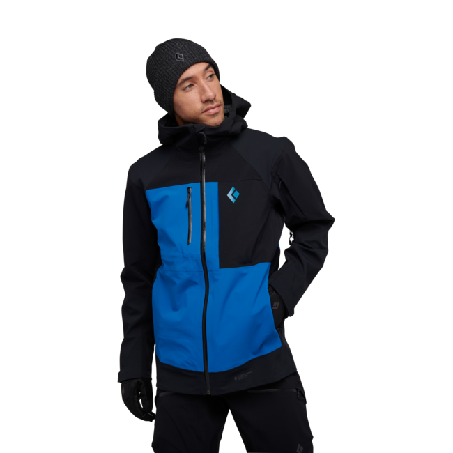 Black Diamond Recon Stretch Pro Shell alpska jakna moški, black-kingfisher