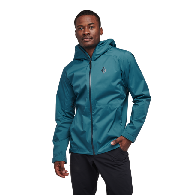Black Diamond Stormline Stretch Rain Shell nepremočljiva jakna moška, creek blue