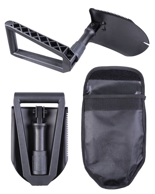 Mil-Tec Folding Shovel US II Generation Plastic Handle with Pouch