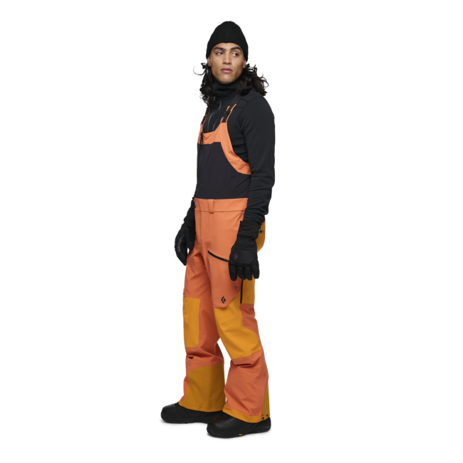 Black Diamond Recon Stretch Pro Bibs hlače moški s trakmi, bd orange-flame orange