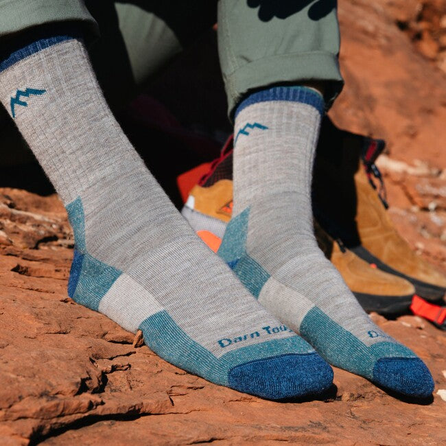 Darn Tough Hiker Micro Crew nogavice srednje lahke s podlogo, Charcoal