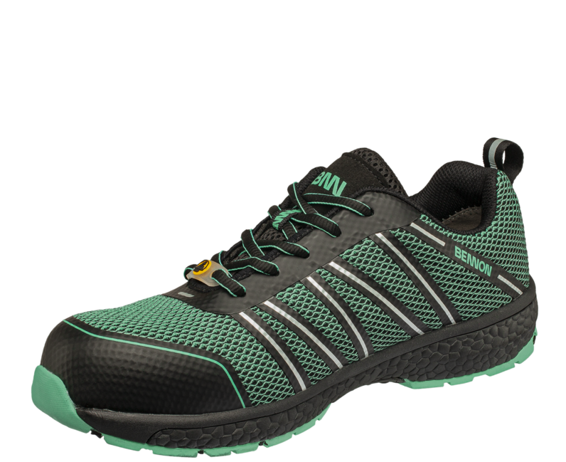 BENNON Vectra S1 ESD NM low work shoes, turquoise/black
