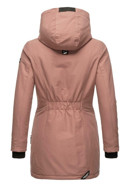 Navahoo Blizzardstorm zimska jakna ženski s kapuco, terracotta
