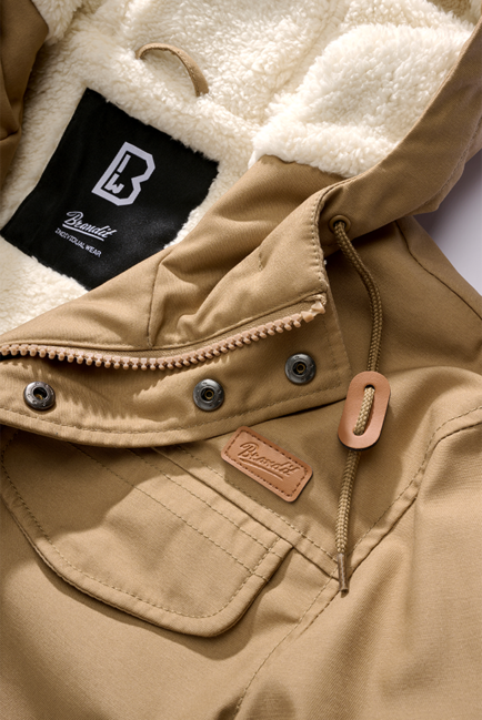 Brandit Marsh Lake teddyparka, kamelna