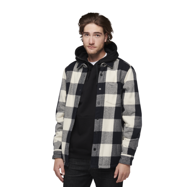 Black Diamond Project Lined Flannel flanelska srajca moška, black-off white plaid