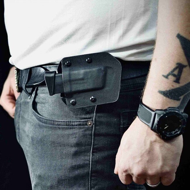 Falco F905 2021 Kydex Θήκη Οριζόντια για Ένα Μαγαζίνι Glock 17, Μαύρο, Αριστερά