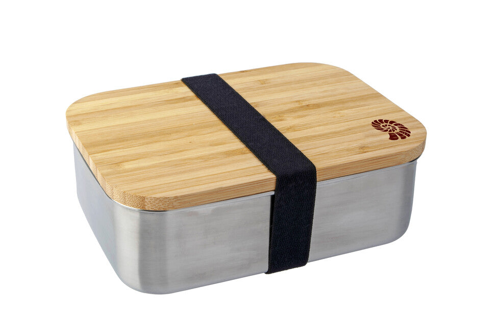 Origin Outdoors Bamboo kosilo v škatli iz nerjavečega jekla 1,2 l