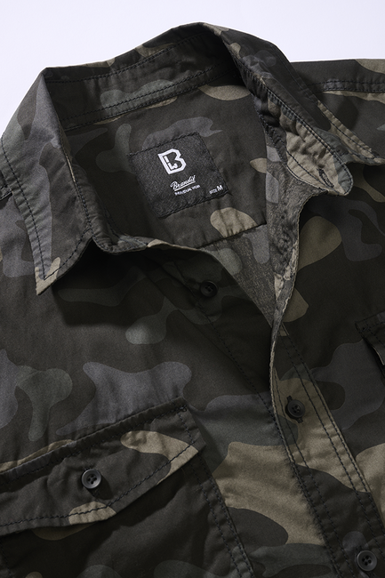 Brandit Roadstar polo majica s kratkimi rokavicami, darkcamo
