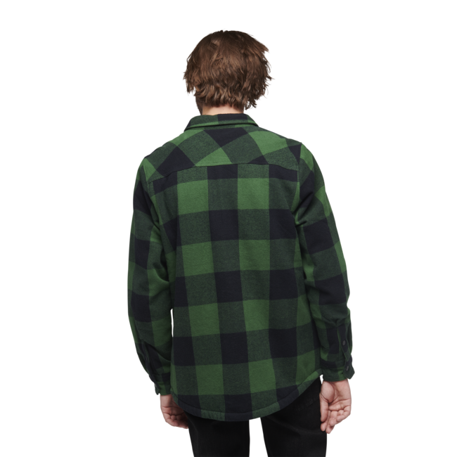 Black Diamond Project Lined Flannel flanelova srajca moska, palm green-black plaid