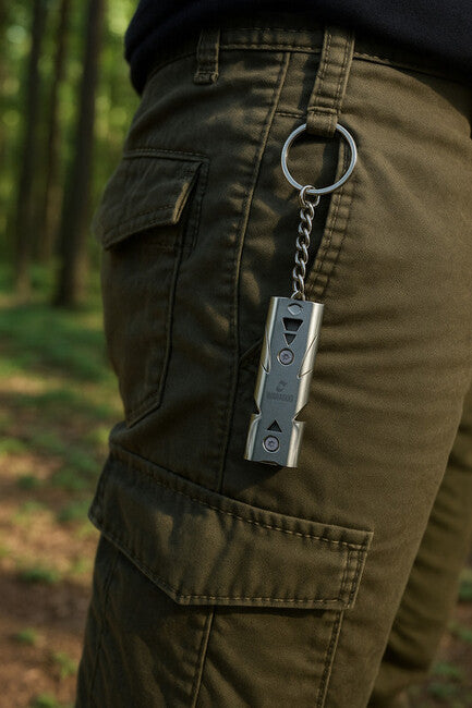 WARAGOD EchoSteel Dual-Tone Signal Whistle 180 dB