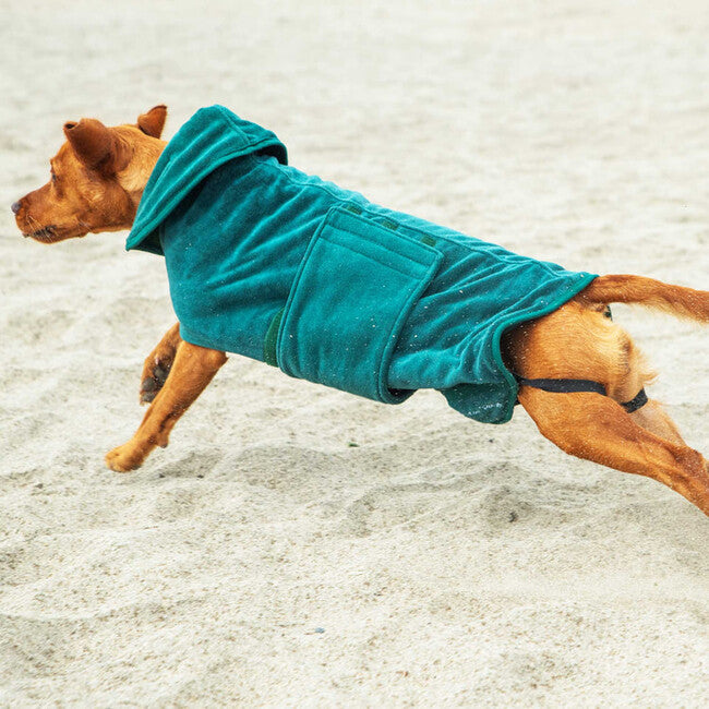 Mountain Paws Dog Robes župan za pse, velike, zelena