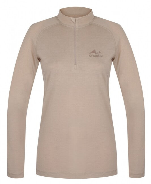 HUSKY Merow Zip Women's Thermal Shirt with Zip L, Beige