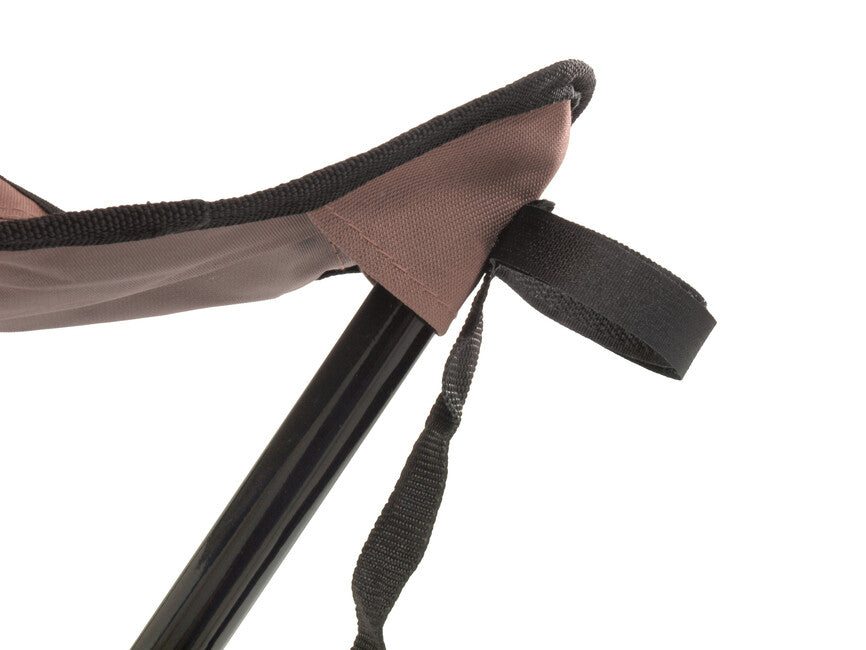 BasicNature Travelchair trojnožka aluminijasta, rjava