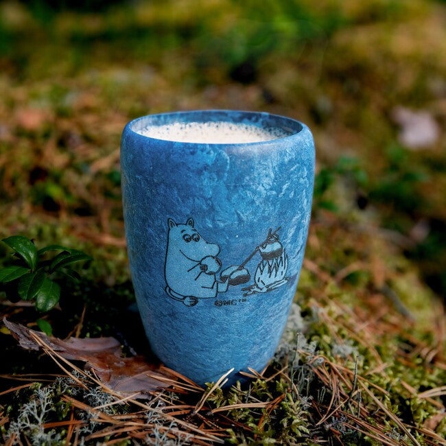 KUPILKA 30 Moomintroll Coffee otroški visok kozarec, modra