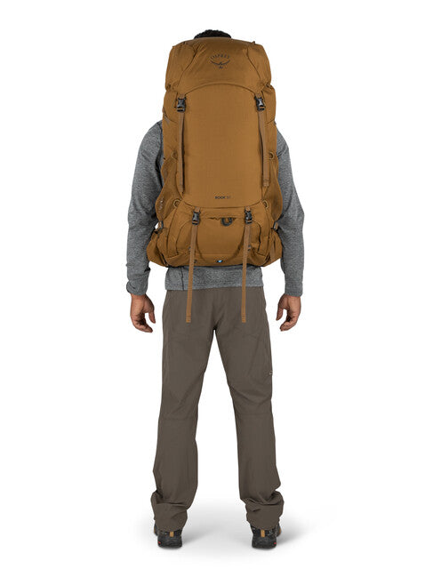 Osprey Rook 50 Hiking Backpack, Histosol Brown/Rhino Grey