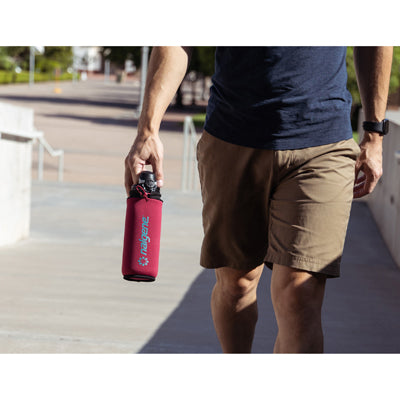 Nalgene Nosilec steklenice Neopren, majhen, rdeč