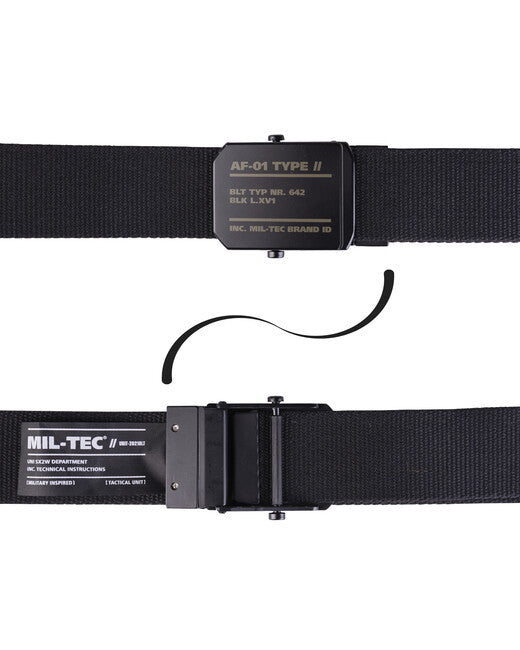 Mil-Tec AF-01 pas 40mm, črn