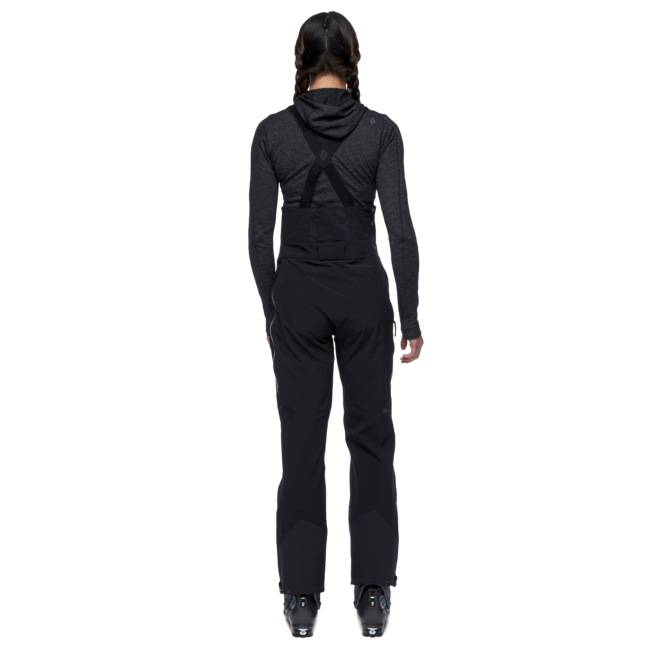 Black Diamond Recon Stretch Bibs črne hlače s trakmi, ženski