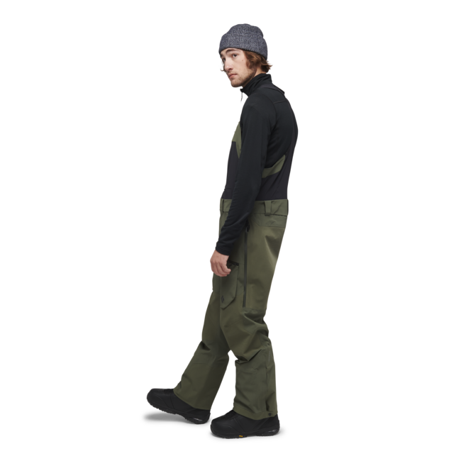Black Diamond Recon Stretch Pro Bibs hlače moške s trakmi, tundra