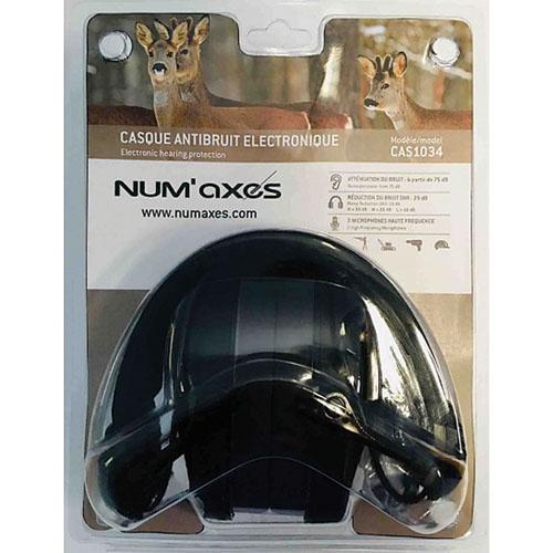 Numaxes Cas1034 elektronski zaščitnik sluha, črn