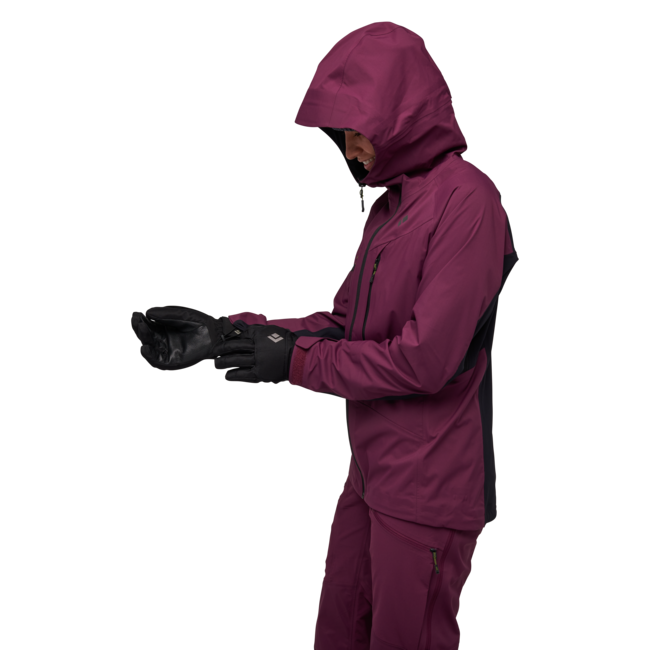 Black Diamond Dawn Patrol Hybrid Shell softshell jakna ženski, blackberry-black