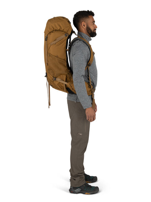 Osprey Rook 50 Hiking Backpack, Histosol Brown/Rhino Grey