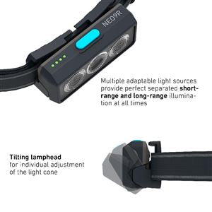 Ledlenser Neo9R Headlamp 6.66 Wh, Black-Navy Blue