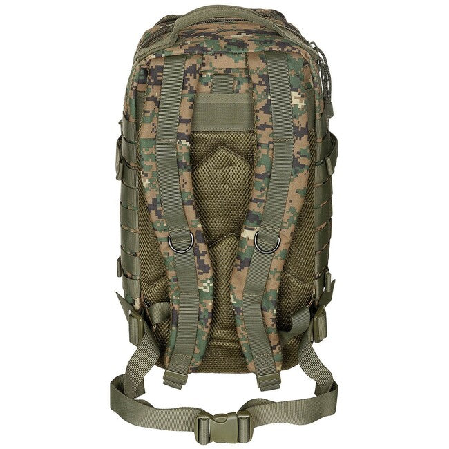 MFH US Assault Backpack, Digital Woodland, 30L