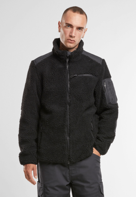 Brandit Ramble moška flisasta jakna Teddyfleece, črna