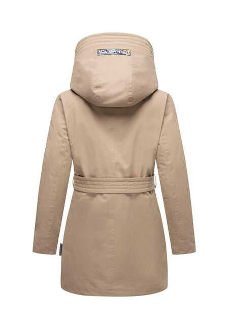 Navahoo Eishauch jakna zimska ženski s kapuco, taupe grey