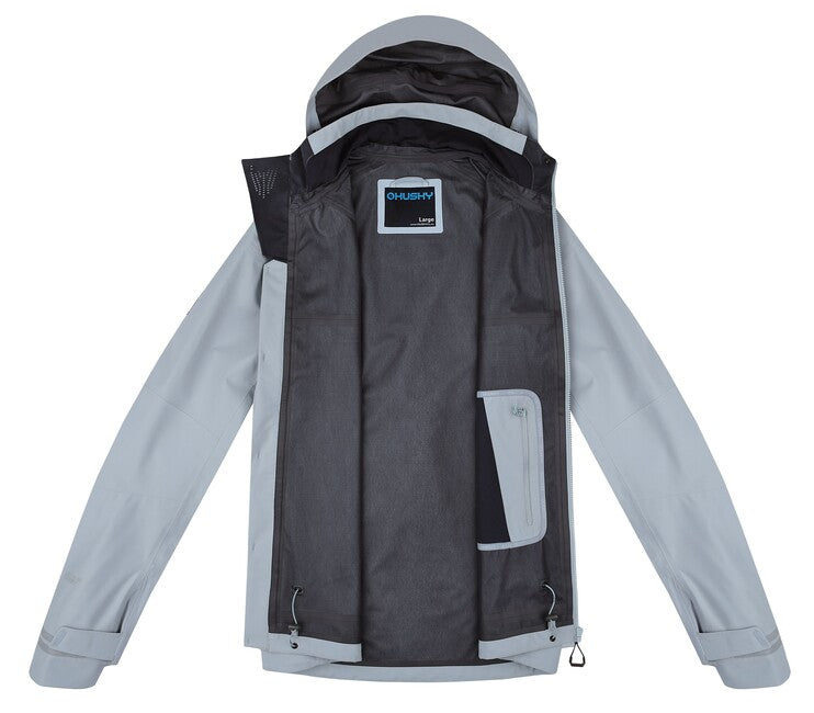 HUSKY Nakron M softshell jakna za na prostem, svetlo siva