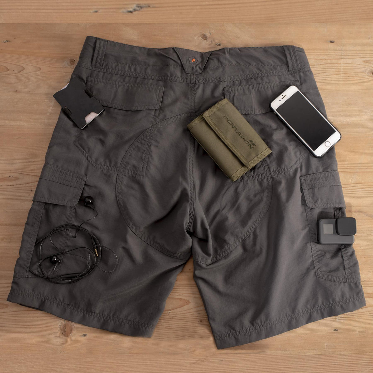 Pentagon Gomati Shorts, Camo Green