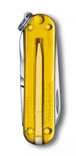 Victorinox Classic SD žepni nož, prozoren, rumena