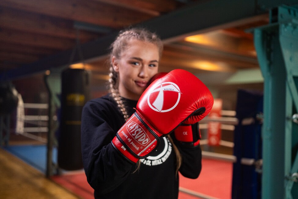 Katsudo Champion IV box rokavice, rdeče