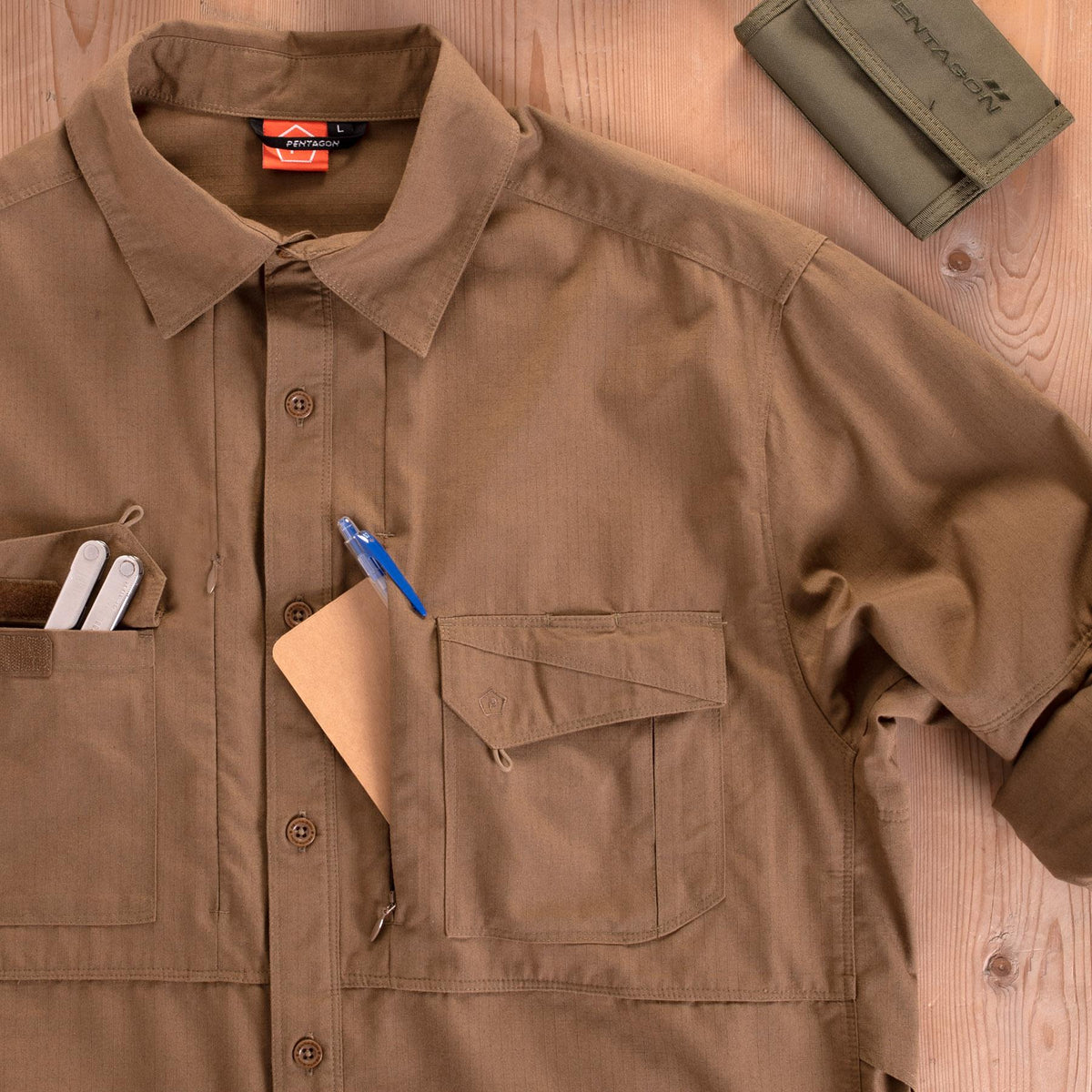 Pentagon Plato taktična srajca, khaki