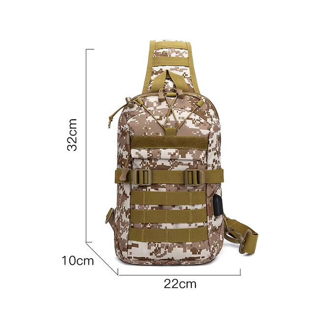 DRAGOWA TACTICAL Oscar Single Strap Backpack, Green