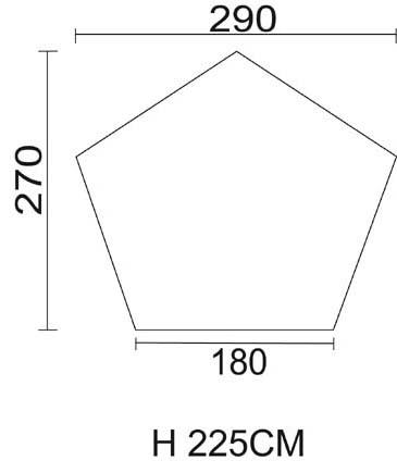 MFH Indian Teepee 3-Person Olive 290x270x225 cm