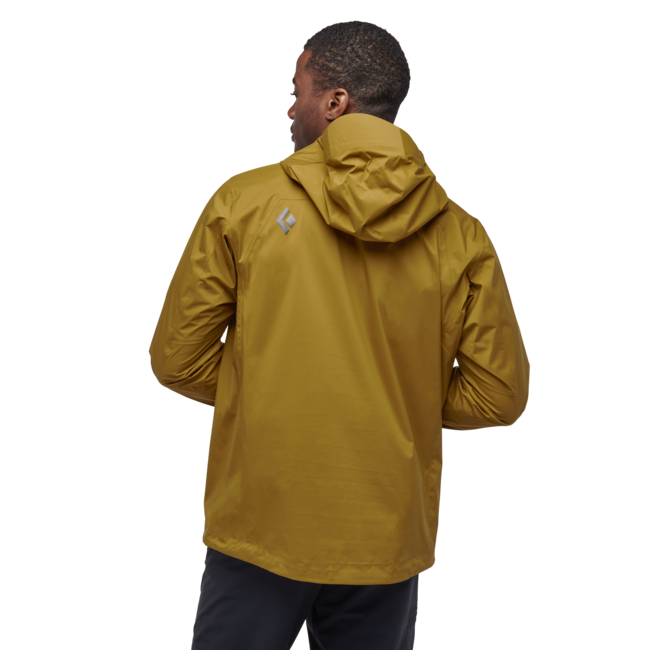 Black Diamond Stormline Stretch Anorak moška nepremočljiva jakna, dark curry