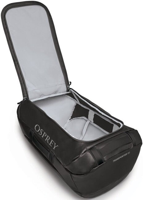 OSPREY TRANSPORTER 95 potovalna torba, črna