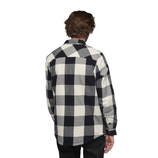 Black Diamond Project Lined Flannel flanelska srajca moška, black-off white plaid