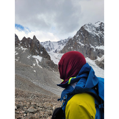 Origin Outdoors Merino večnamenska ruta za na prostem, bordova