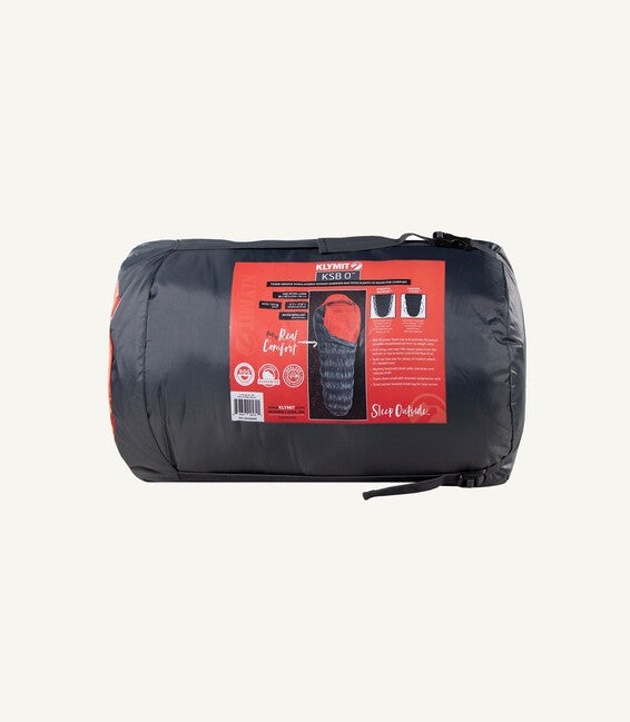 Klymit KSB 0 spalna vreča, oranžna, XL
