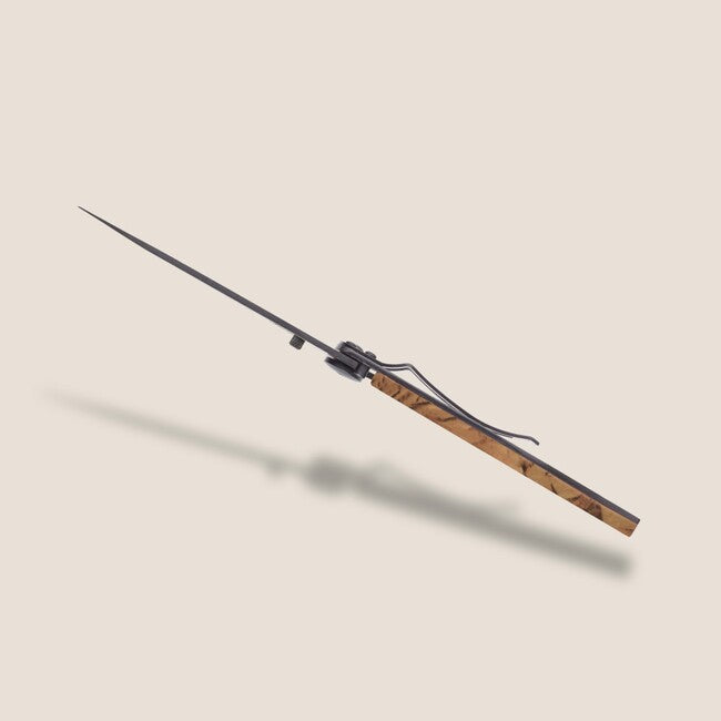 Deejo Tattoo Serration preklopni nož Fly Fishing, rjava kamuflaža