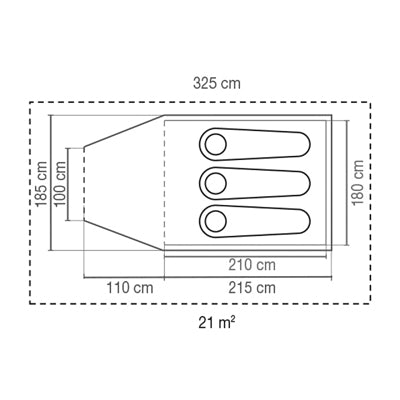 Coleman Kobuk BlackOut plus šotor za 3 osebe