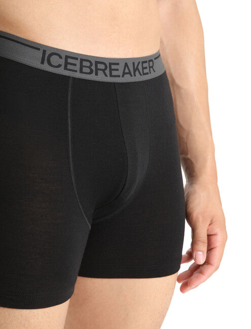 Icebreaker Anatomica moške boksarice, črne