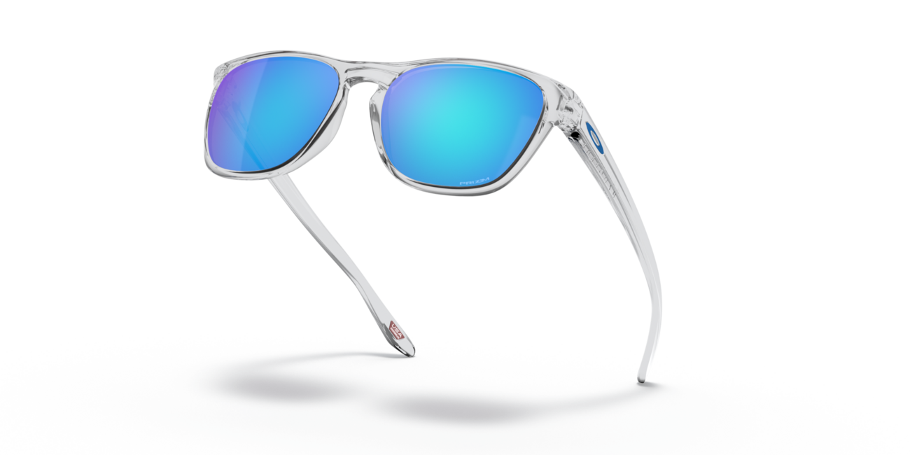 Oakley MANORBURN sončna očala s okvirjem Polished Clear in Prizm Sapphire stekli 56