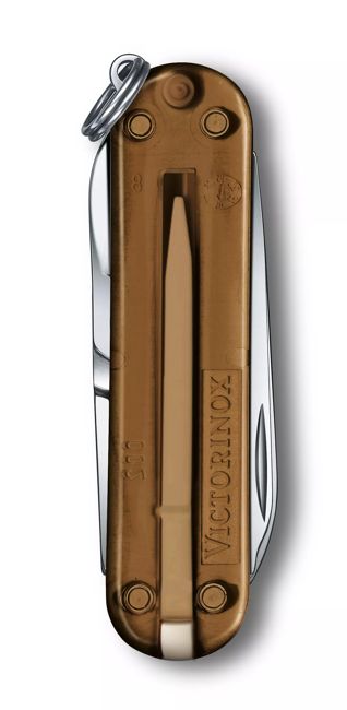 Victorinox Classic SD Žepni nož Transparent, rjava
