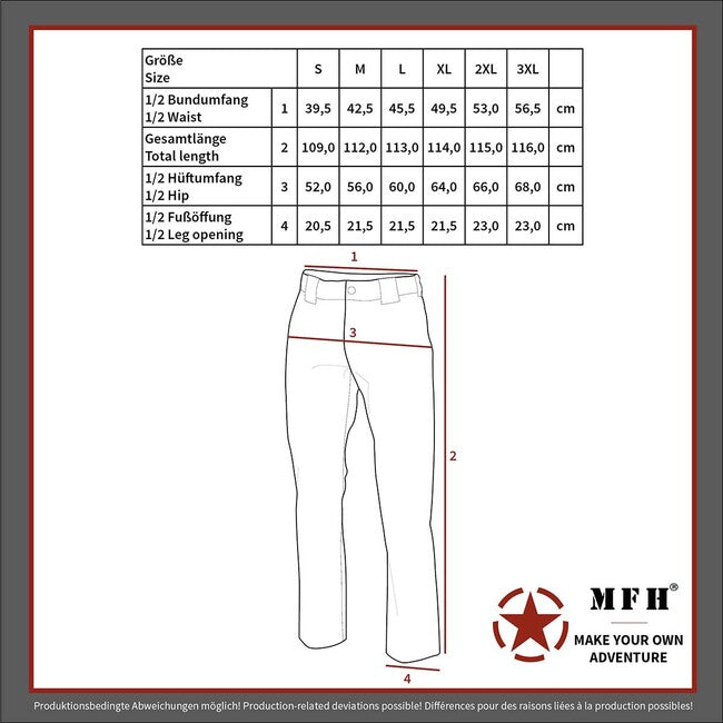 MFH US Combat BDU Tactical Pants, DPM Camo