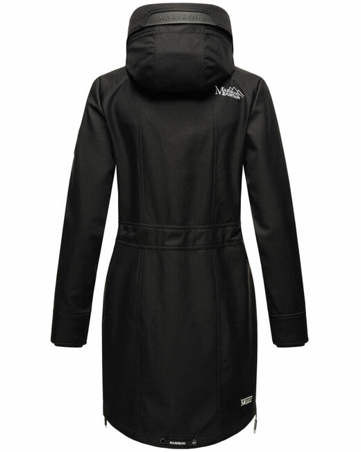Marikoo Racquelle softshell jakna ženski s kapuco, črna